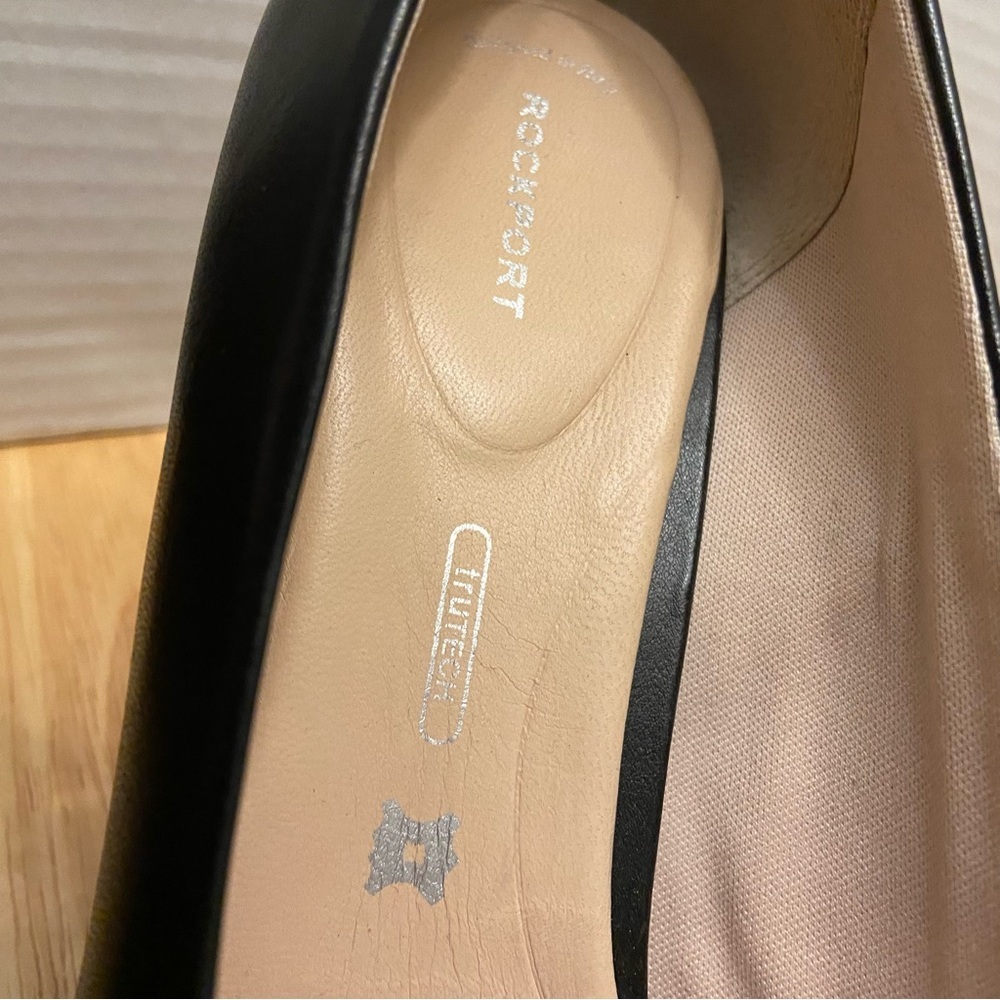 Rockport Women’s Black Leather High Heels with Trutech Size 9.5. - Picture 7 of 10